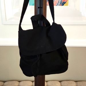 Baggu Black Canvas Shoulder Bag